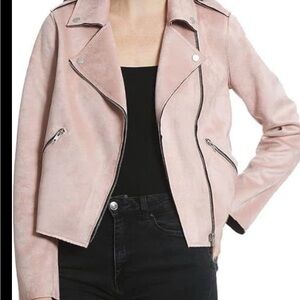 Members Only Light Pink Leather Jacket
